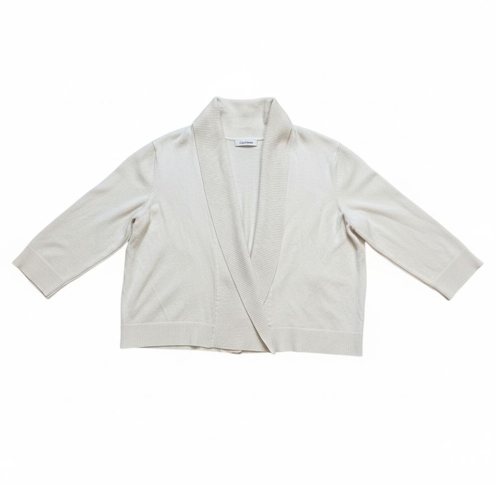 Calvin Klein | Cream Open Front Cardigan | Small